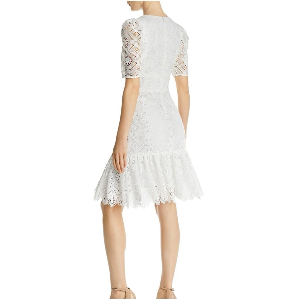Shoshanna Ines Lace Dress in Ivory - Picture 2 of 10